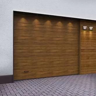 Автоматические секционные гаражные ворота серии Trend