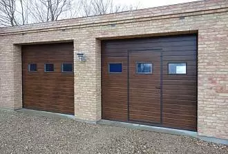 Гаражные ворота с калиткой серии Prestige