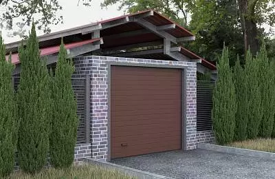 Подъемные ворота для навеса серии Trend